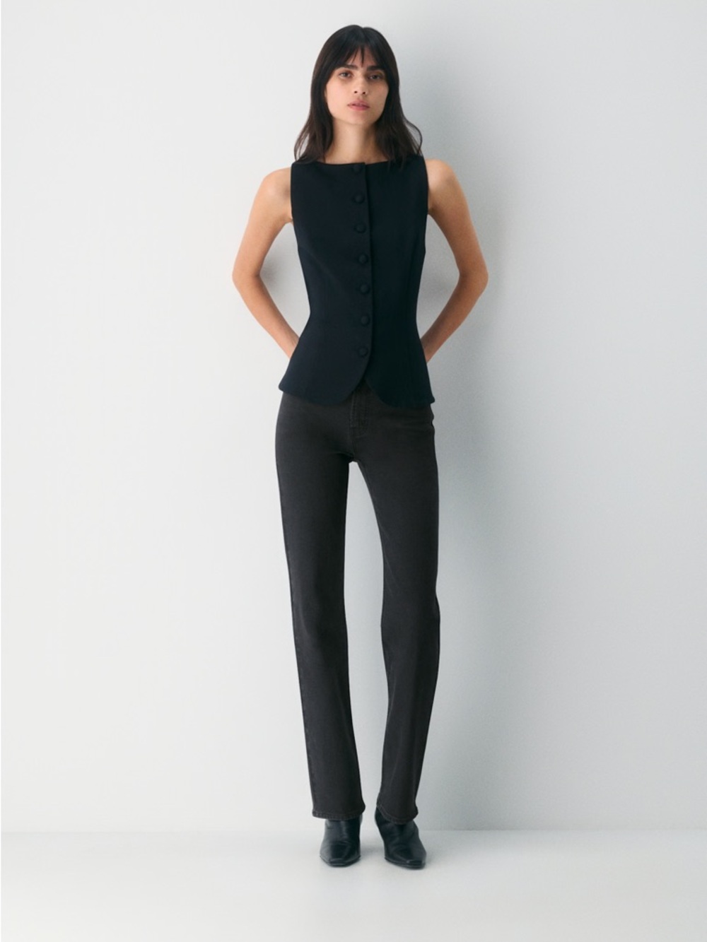 ARITZIA Wilfred PonteFlex Risette Vest - Size 6